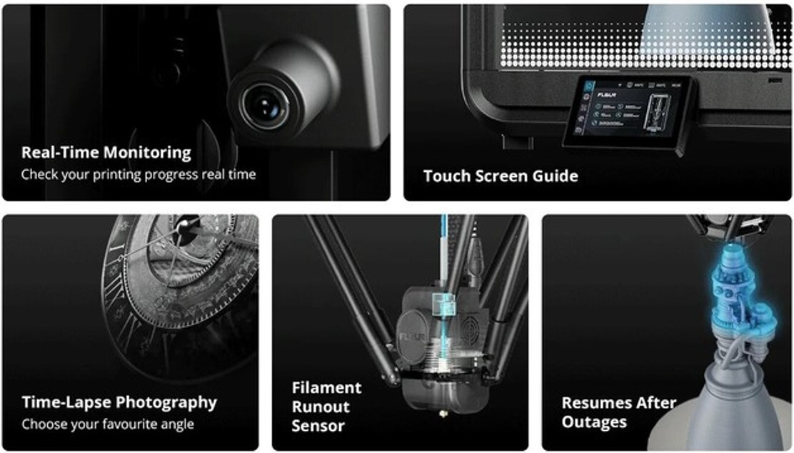 Flsun T1 Pro Yüksek Hızlı 3D Yazıcı Özellikleri