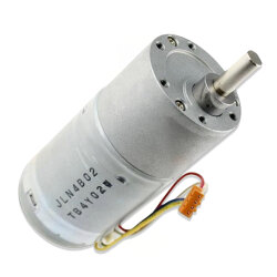 12V 37mm 10 RPM Redüktörlü DC Motor - Robotistan
