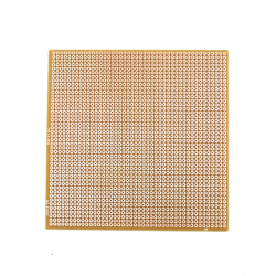 12x12 cm Delikli (Bakır) Pertinaks Tek Yüzlü 