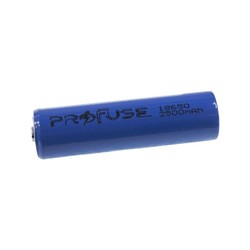 18650 3.7 V 2500 mAh Li-ion Battery - Pole Headed 