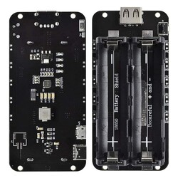 2'li Anahtarlı 18650 Lityum Pil Yuvası V8 Mikro USB - 4