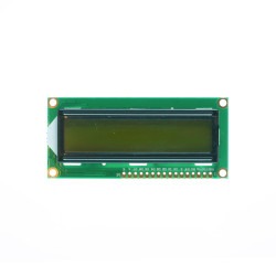 2x16 LCD Screen - Green on Black 