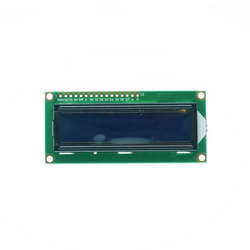 2x16 LCD Screen White on Blue 