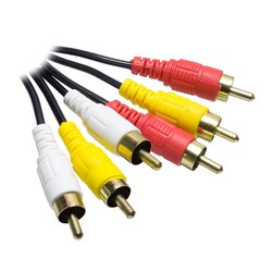 3 RCA + 3 RCA 1.5 Metre Standart RCA Kablo - Elektromer
