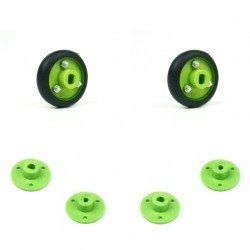 30x8mm Green Wheel Set 