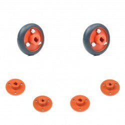 30x8mm Orange Wheel Set 
