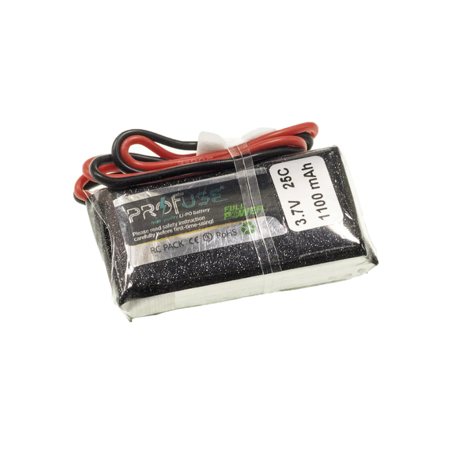 3.7 V 1S Lipo Batarya-Pil 1100 mAh 25C - 1