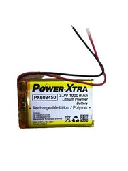 3.7V 1000mAh Li-Po Battery (Lithium Polymer Battery) - Without Socket 