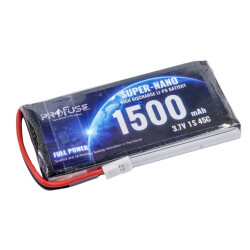 3.7 V 1S Lipo Batarya-Pil 1500 mAh 45C - ProFuse