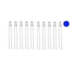 3mm Transparent Blue Led Package - 10 