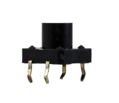 4 Pinli Push Buton - Siyah (12x12x6 mm) - 1