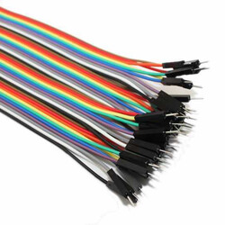 40 Pin Ayrılabilen Erkek-Erkek M-M Jumper Kablo - 100 mm 