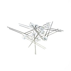 4.8 mm Şeffaf Mantar Mavi Led Paketi - 10 Adet - 4