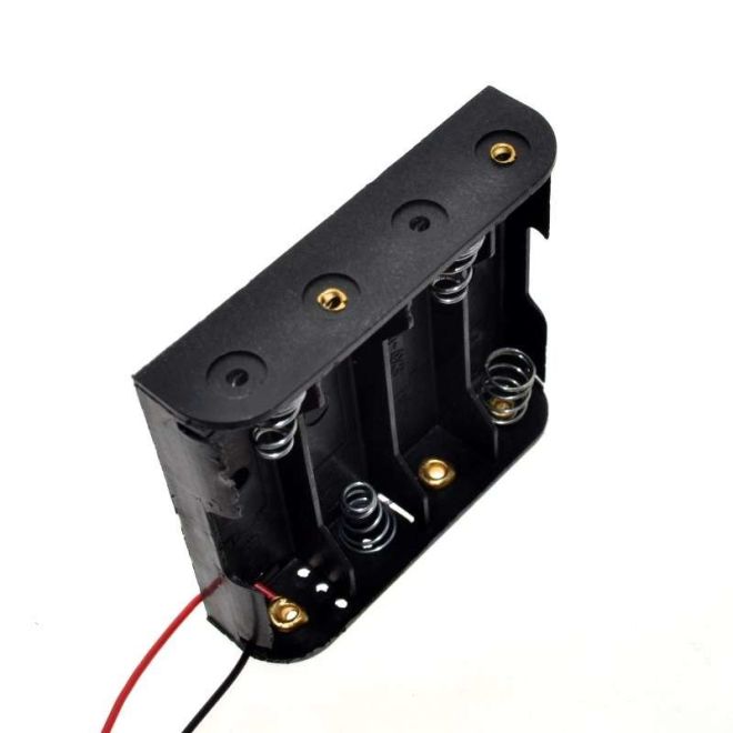 4'lü AA Pil Yuvası - Pil Yatağı - 3