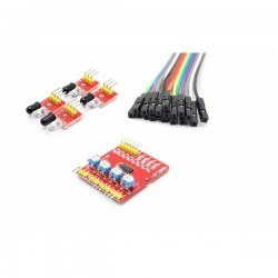 4'lü Çizgi İzleyen Sensör Seti - 4 Way Tracking Module - 4