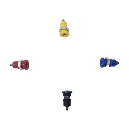 4mm Güvenli Tip Bourn Jack - Sarı - 4