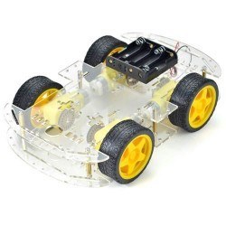 REX Chassis Serisi 4WD Çok Amaçlı Mobil Robot Platformu - Şeffaf 