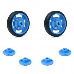 50x11mm Blue Wheel Set 