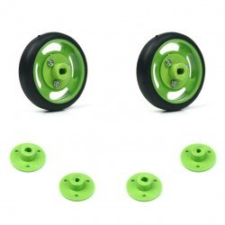 50x11mm Green Wheel Set 