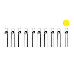 5 mm Şeffaf Sarı Led Paketi - 10 Adet 