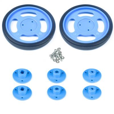 70x11 mm Mavi Renk Geçmeli Tekerlek Seti - 2