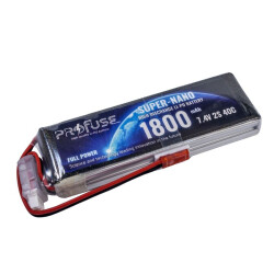 7.4 V 2S Lipo Batarya-Pil 1800 mAh 40C - ProFuse