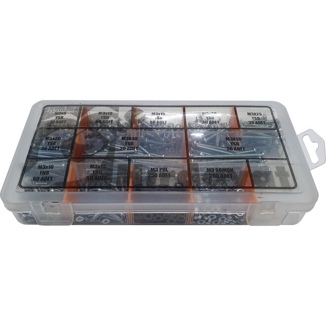 900 Piece M3 Screw Set - 2