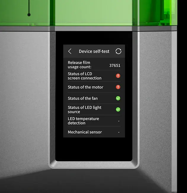 One-Click Self-Check, Ensuring Reliable Prints