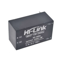 AC 220V - DC 5V Converter 3W Power Supply HLK-PM01 - Robotistan
