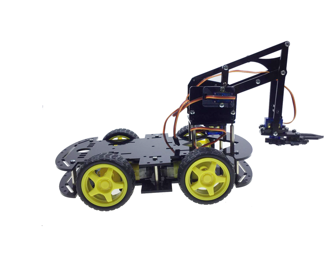 REX Chassis Serisi Arduino 4WD Robot Kollu Pro Platforma - 3