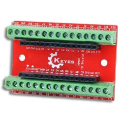 Arduino Nano Klemens Shield - Kırmızı - Robotistan