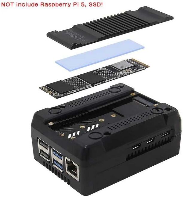 Argon NEO M.2 NVMe Pi5 Case - 6