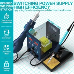Bakon BK8586D Intelligent 2 in 1 Soldering Station - 2