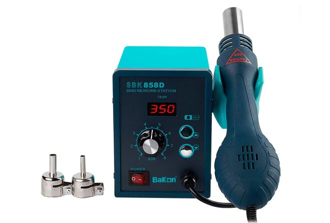 Bakon SBK858D Smart Adjustable Hot Air Soldering Iron Station - 1