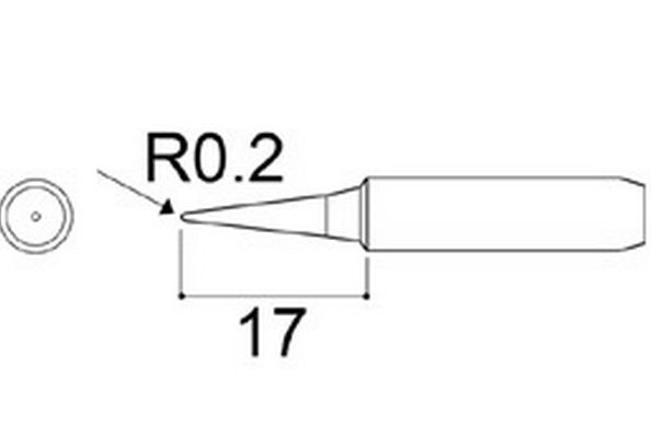 Bakon Thin Soldering Iron Tip 900M-T-I - 2