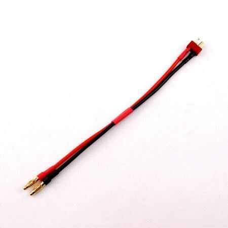 Banana to T-connector Male Conversion Cable 16AWG/ 21CM