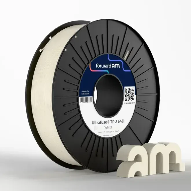 BASF Ultrafuse TPU 64D White Filament 1.75mm - BASF
