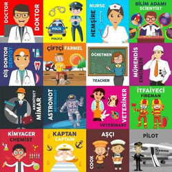 Bee-Bot® ve Blue-Bot Meslekler Matı - Türkçe 