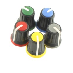 Black Potansiometer Button (Red Headed) 