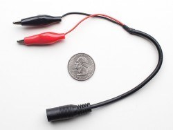 DC Barrel Socket with Crocodile Output (Female) - 2