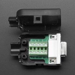 DE-9 (DB-9) Female Socket Connector to Terminal Block Breakout - 2