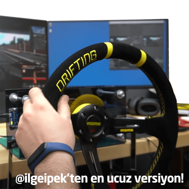 Direksiyon 3D Baskı Parçaları - DIY 900 Derece Dönebilen - 1