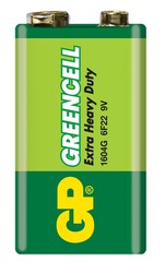 GP 1604E GREENCELL 9V Pil 1604 - 6F22 