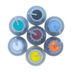 Gri Potansiyometre Düğmesi (Beyaz Başlı) - 3