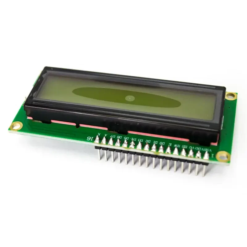 Header Lehimli 2x16 LCD Ekran - Yeşil Üzerine Siyah - 1