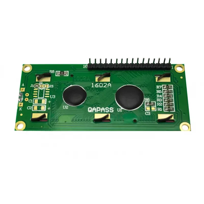 Header Lehimli 2x16 LCD Ekran - Yeşil Üzerine Siyah - 2