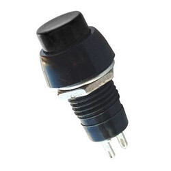 IC191 Plastic Short Button - Black - Robotistan