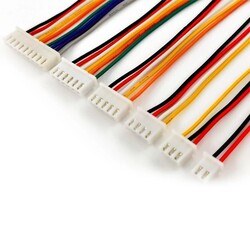 JST-XH 2.54mm 10 Pin Single Core Connection Cable 26AWG 20cm 