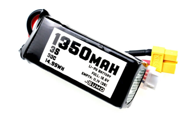 JSumo 11.1V 1350mAh Lipo Batarya 30C - 3S Lipo Pil - 2