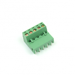 KF2EDGR-5.08-5P - 90 Degree Interlaced Vertical Screw Terminal 